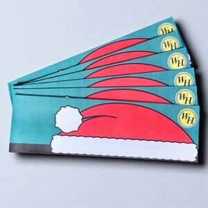 Waffle House Santa Hat Paper Chef Hats Lot of 6 Holiday Christmas Ephemera